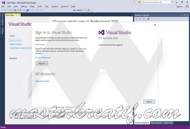 Visual Studio 2015 Professional With Serial Key